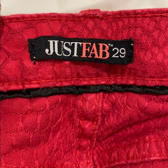 Just Fab Jeans (Hot Pink w Snakeskin Print Design) - Picture 12 of 13